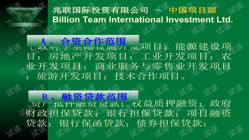 兆聯公司項目策劃與公關服務商業計劃書